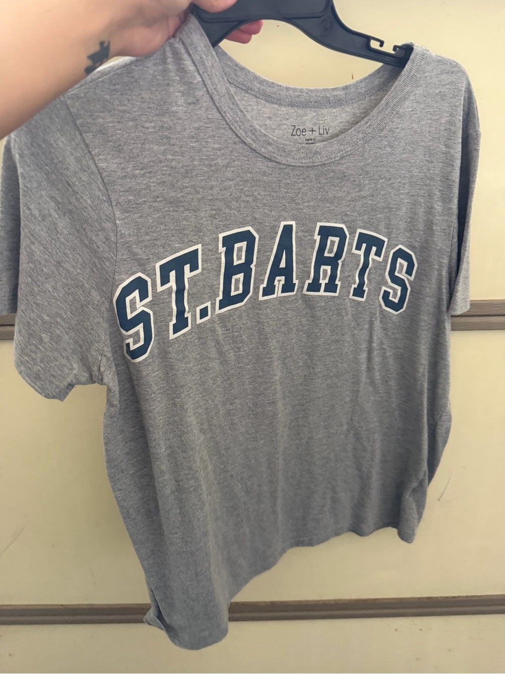 Zoe + Liv Kids 'St. Barts' Grey Graphic Tee
size large (fits more like medium)